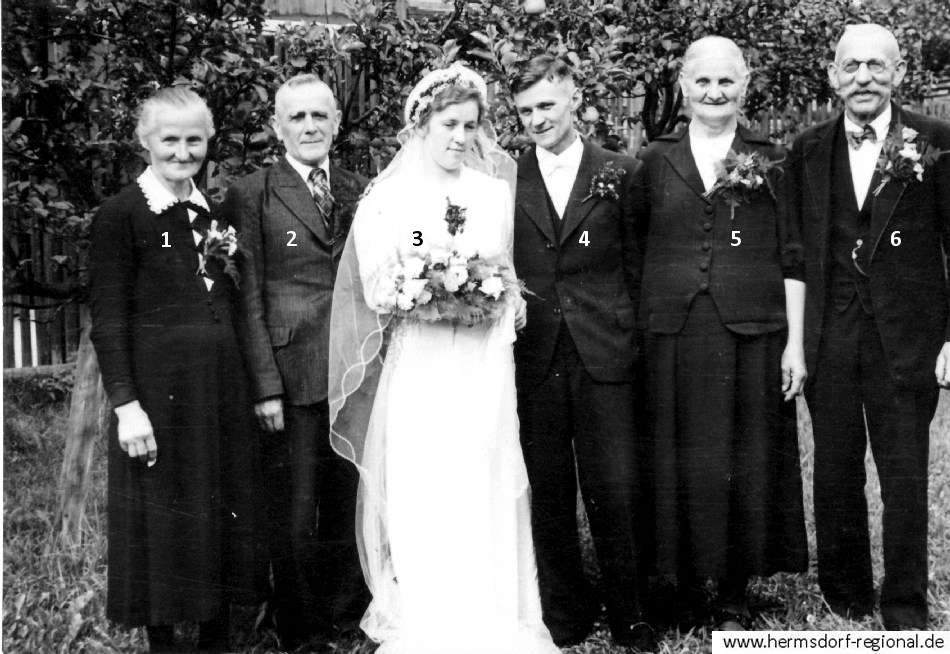 05.08.1939 - Hochzeit von Erika Schmidt und Georg Walther 